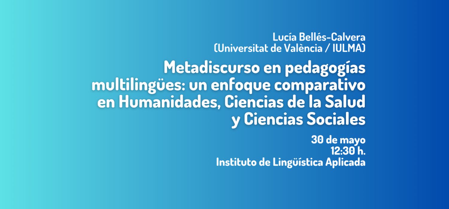 Charla “Metadiscurso en pedagogías multilingües”